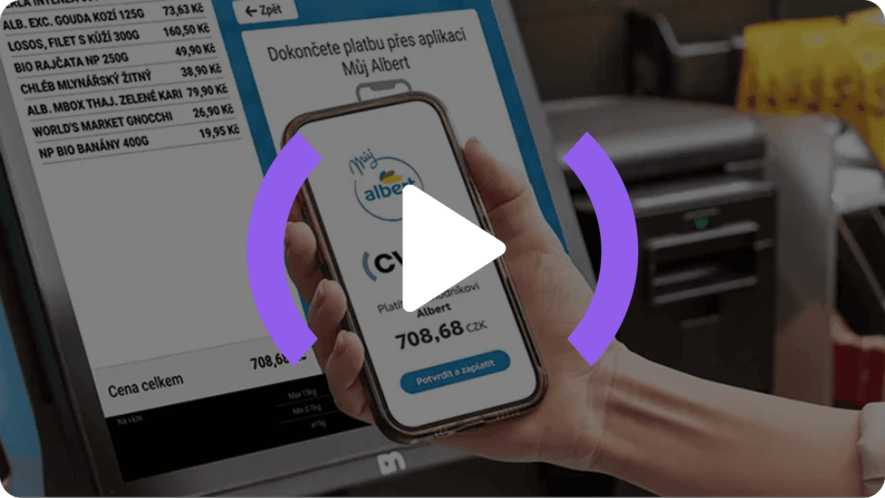 Jak zaplatit cvakem v Albertu