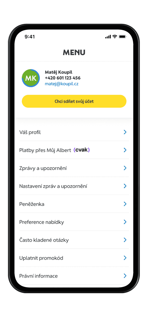 1. Nastavte si Cvak jako platební metodu