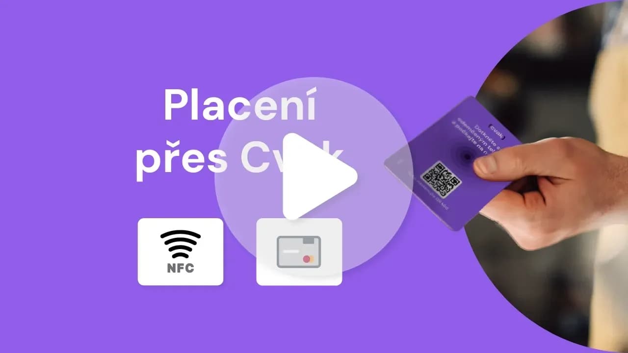 Přes NFC + platební kartu
