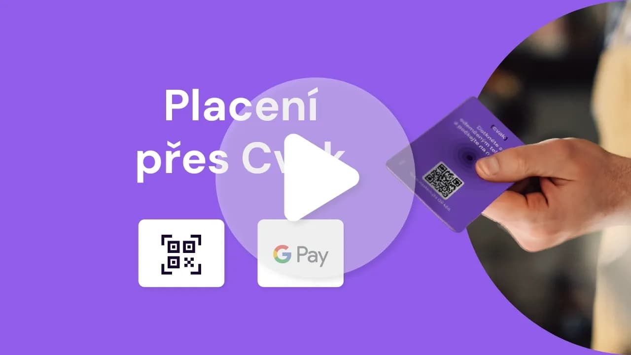 Přes QR + Google Pay
