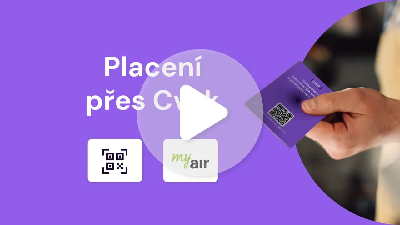 Přes QR + aplikaci My Air