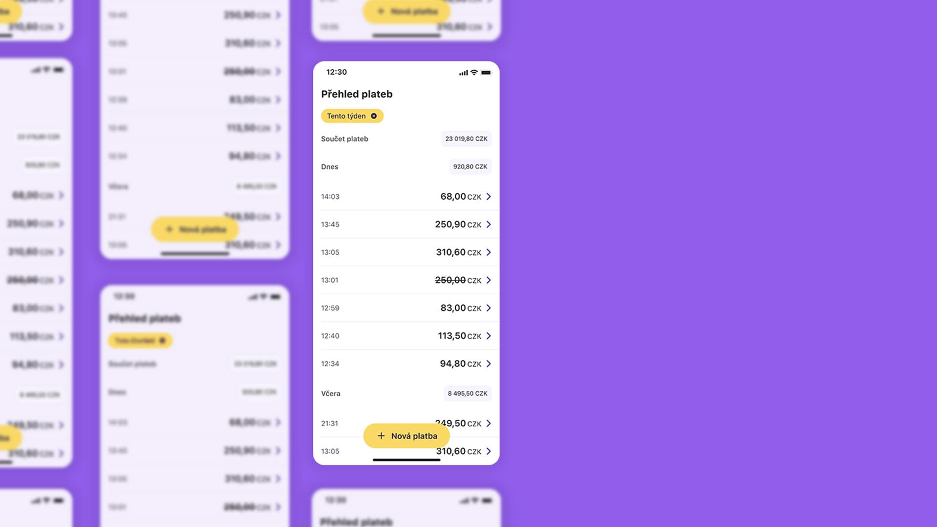 Nová funkce pro součet plateb ode dneška ve vaší aplikaci