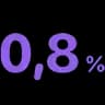 Ikona znázorňující 0,8%
